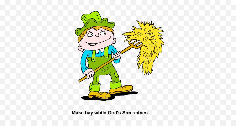 Farmers Clipart Hay Farmers Hay - Make Hay While The Sun Shines Clipart Emoji,Farmer Emoji
