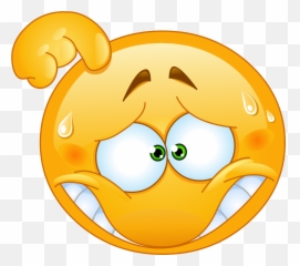 Head Scratching Emoji Decal - Emoticone Embarrassé,Head Emoji