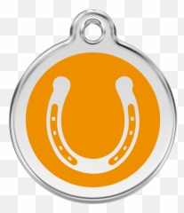 Red Dingo Enamel Tag Horseshoe Orange 01 - Hsor Hufeisen Emoji,Horseshoe Emoticon