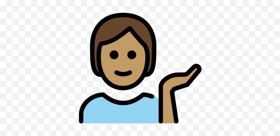 Person Reporting With Hand Raised With Medium Skin Tone Emoji,Black Man Hand Raised Emoji