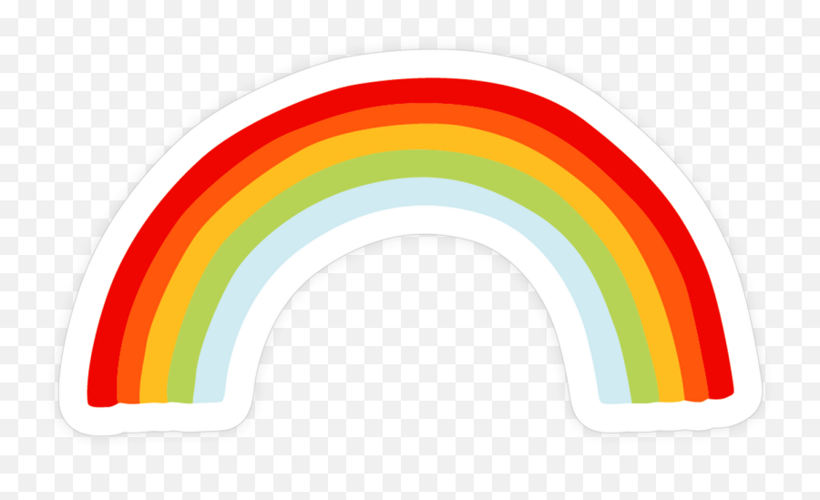 Rainbow Sticker U2013 Tattly Temporary Tattoos U0026 Stickers Emoji,Emojis That Represent Jake Sime