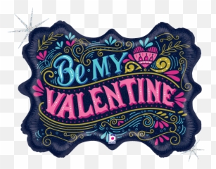 34 Vintage Be My Valentine Balloon P11 U2013 All American Emoji,Face Surrounded By Hearts Emoji