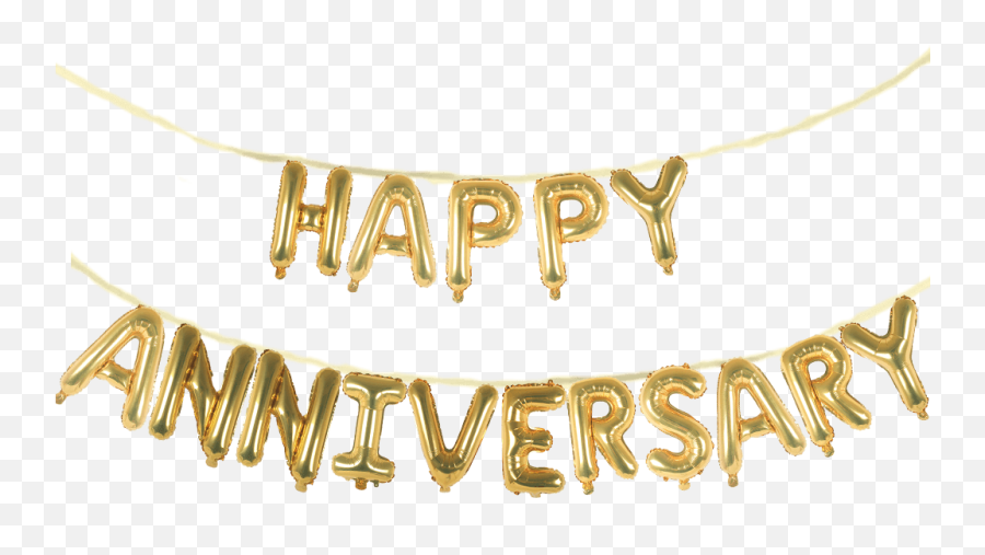 Happy Anniversary Balloon Phrase - Happy Anniversary Golden Balloons Emoji,Happy Anniversary Emoji
