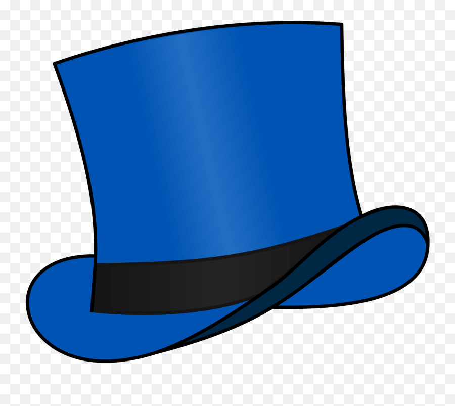 Top Hat Blue Clipart - Six Thinking Hats Blue Hat Emoji,Blue Hat Emoji