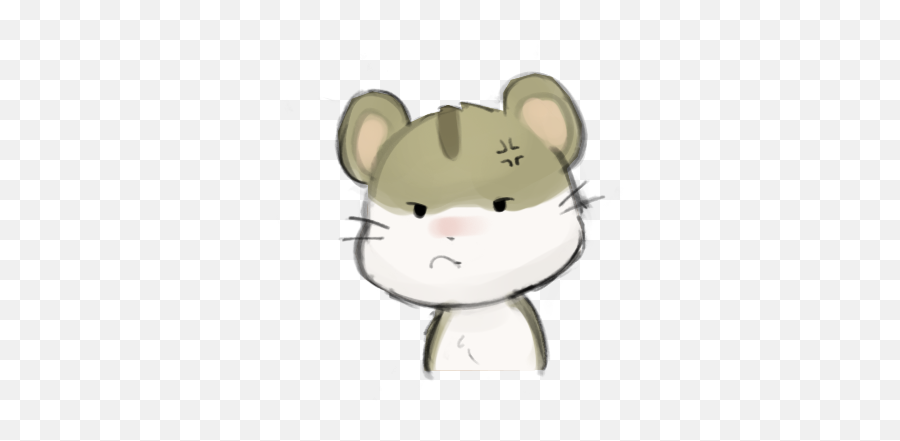 Emoticons - Hamster Angry Draw Emoji,Hamster Emoji