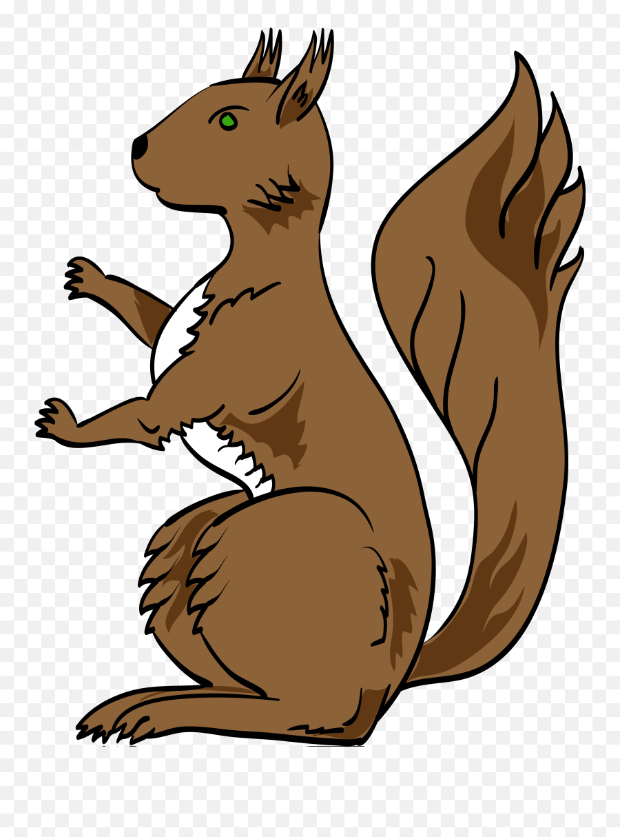 Coat Of Arms Squirrel Clipart - Squirrel Coat Of Arms Emoji,Red Squirrel Emoji