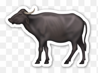 Water Buffalo Emojis Animales Emoticonos - Buffalo Emoji,Lion Emoji