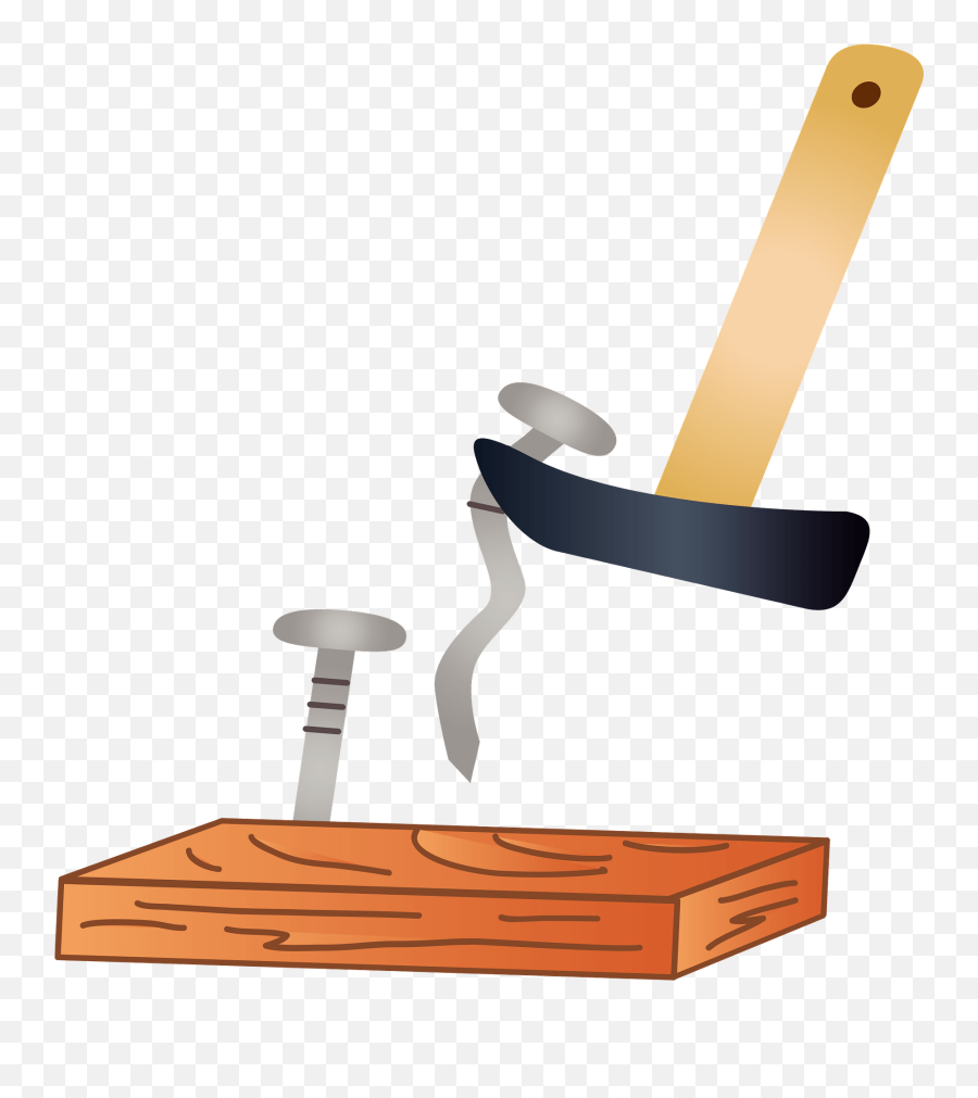 Hammer And Nails Clipart - Garden Tool Emoji,Hammer And Nail Emoji