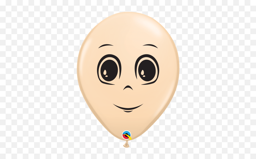 5 Blush 100 Count Feminine Face Latex Balloons Bargain - Face On Balloon Emoji,Emoji Balloons For Sale