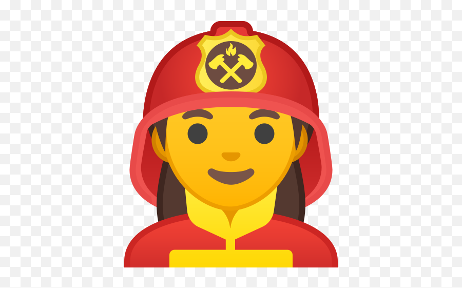 Woman Firefighter Emoji - Female Firefighter Firefighter Emoji,Fighting Emoticon