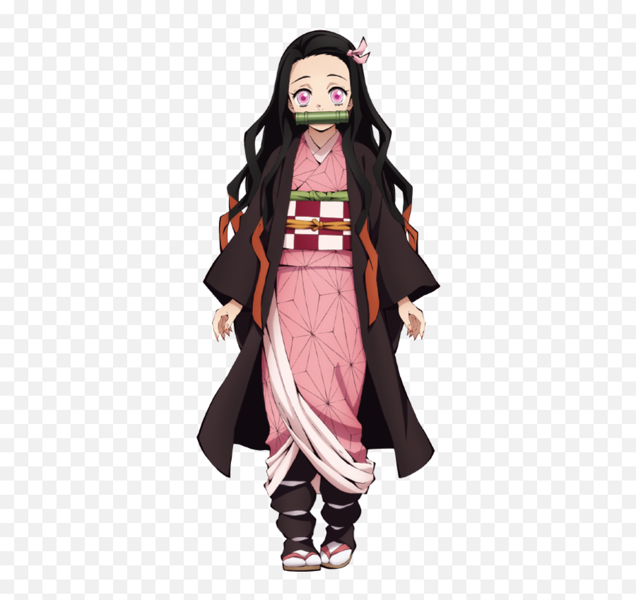 Demon Slayer Kimetsu No Yaiba Main Characters Characters - Nezuko Bamboo Emoji,Anime With Main Character That Shows No Emotion'