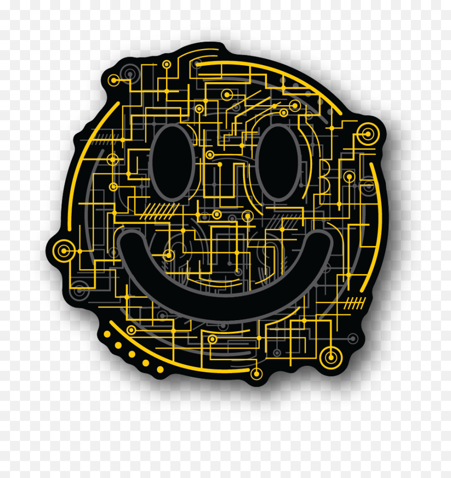 Electric Smiley Face Sticker - Prague Astronomical Clock Emoji,Sticker Or Emoticon