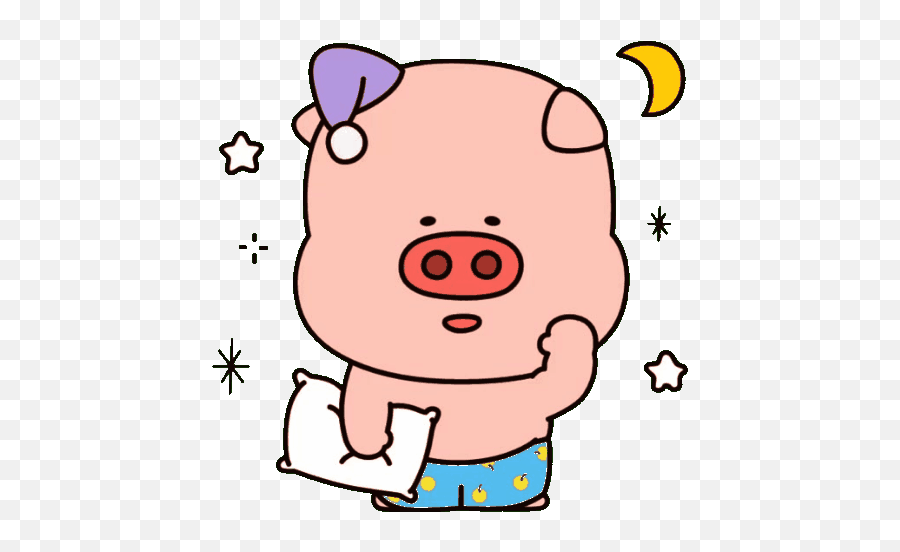 556x556 Cerditos Puerquitos Animales - Pig Good Night Gif Emoji,Kakaotalk Emoticon No Sound