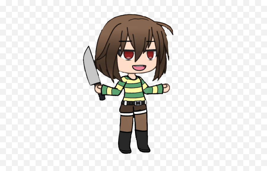 Chara Undertale Gacha Sticker - Fictional Character Emoji,Chara Emoji