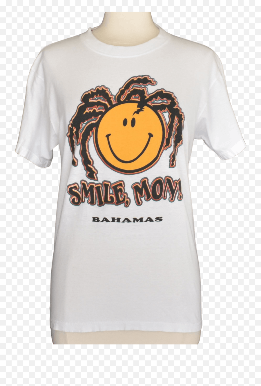 80u0027s Smile Mom Bahamas Souvenir Tee By Dorsett Teeu0027s - Smile Bahamas Vintage T Shirt Emoji,Super Comfortable Emoticon