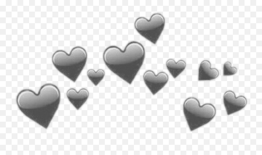 Best Colorful Heart Emoji Images - Black Tumblr Hearts Png,Gorras De Emojis