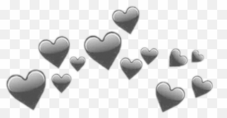 Best Colorful Heart Emoji Images - Black Tumblr Hearts Png,Gorras De Emojis