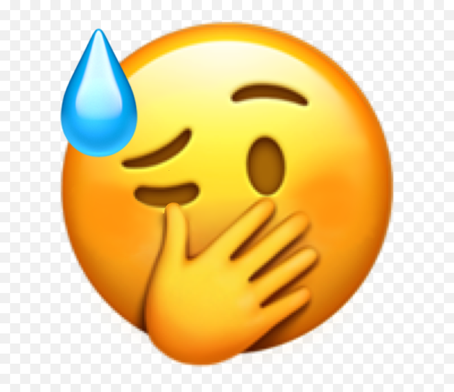 The Most Edited - Hand Over Mouth Emoji Transparent,Emoticons 