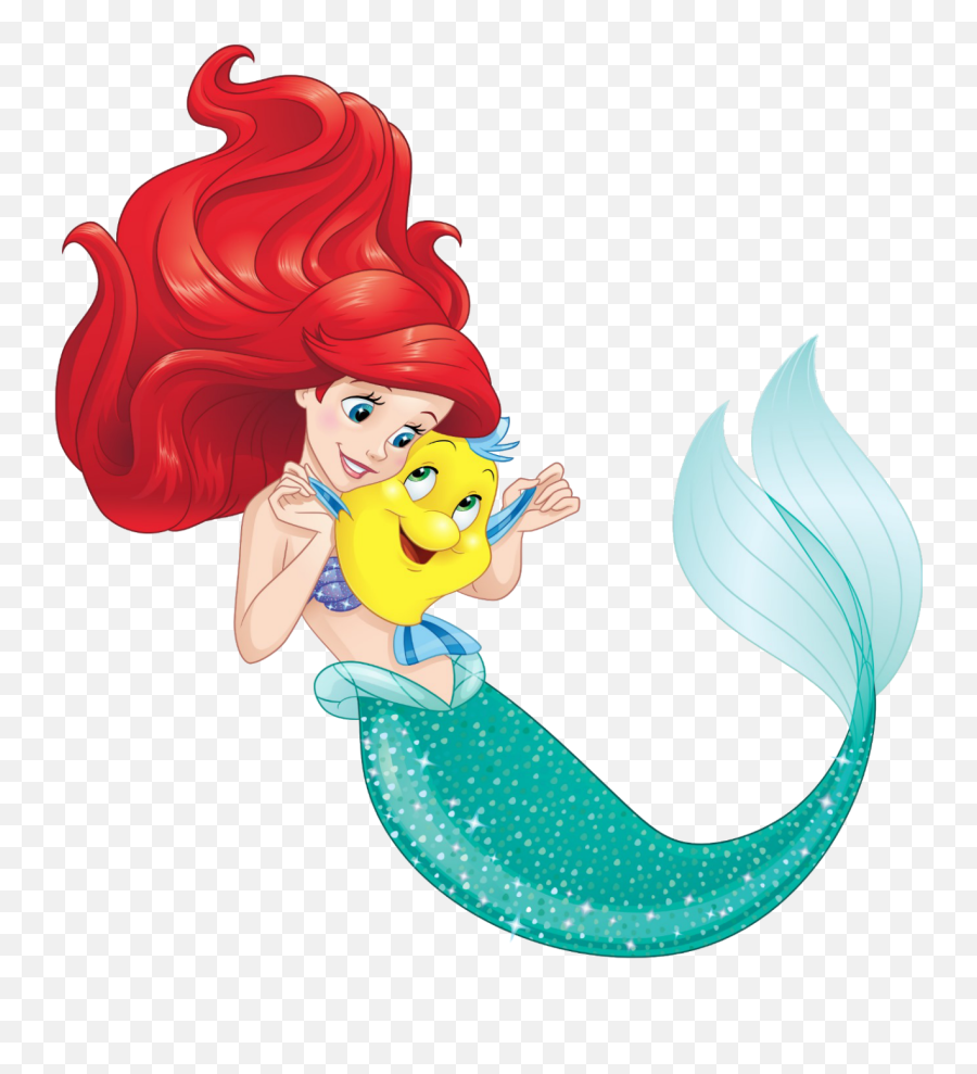Nuevo Artworkpng En Hd De Ariel Con Flounder - Disney Ariel Png Emoji,Oh My Disney Emoji