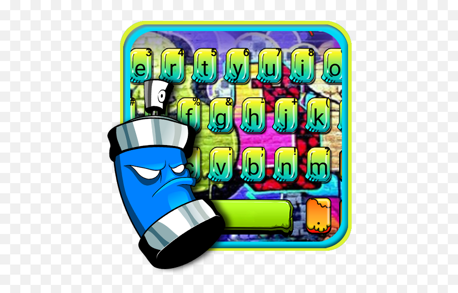 Colorful Graffiti Party Keyboard Theme Apk Download For - Language Emoji,Thanksgiving Emojis For Windows 10