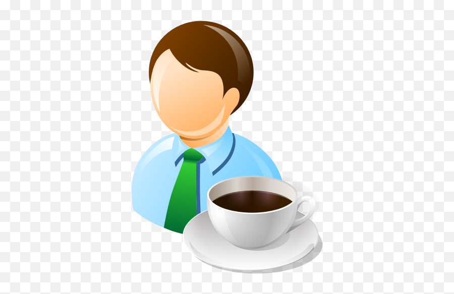 Coffee Break Icon - User With Coffee Icon Emoji,Girl Emoticon Coffee