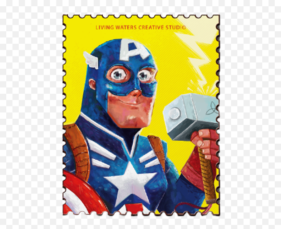 Buy Captain America Marvel First 10 Years Maxi Poster Online - Captain America Emoji,Captain America Emotion Cards