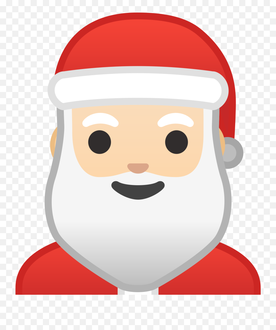 Filenoto Emoji Pie 1f385 1f3fbsvg - Wikimedia Commons Christmas Santa Emojis Transparent,Beard Emoji