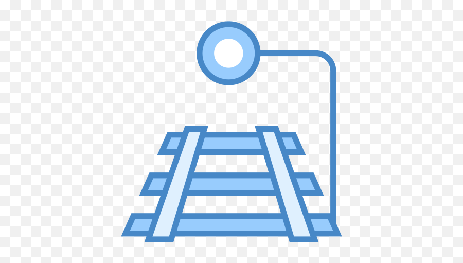 Stop Train Icon In Blue Ui Style - Vertical Emoji,Train Tone Emoji