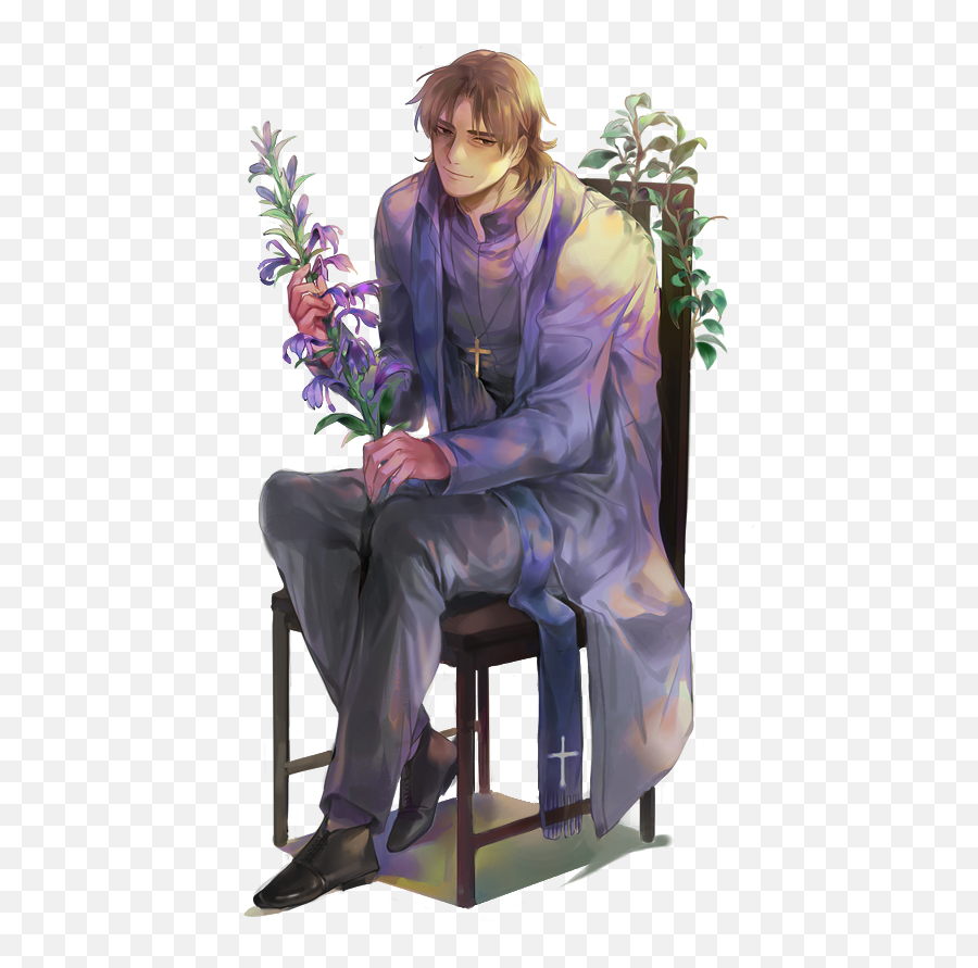 Kirei - Sitting Emoji,Kotomine Kirei Emoji