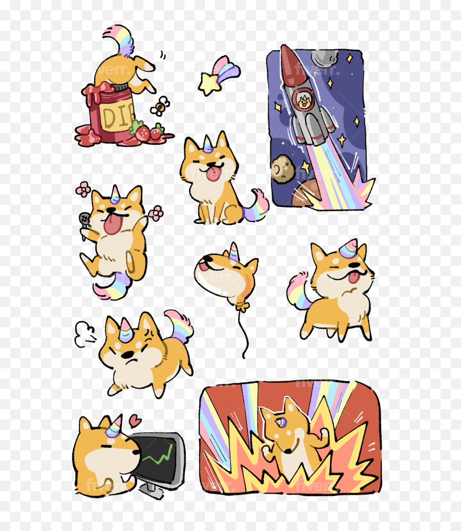Design Cute Animal Stickers Emoji - Happy,Anime Animal Emoji