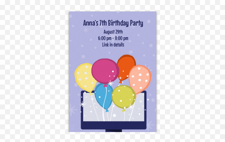 Online Invitations And Digital Cards - Virtral Birthday Cards Emoji,Sleepover/swimming Invites Emojis 13th Birthday