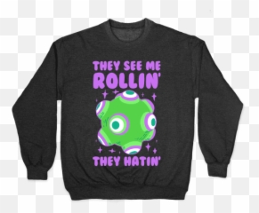 Gamer T Shirts Pullovers Lookhuman - Dinosaur Chicken Nuggets Shirt Emoji,They See Me Rollin They Hatin Emoji