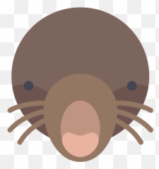 Animal Animals Mammal Wild Blind Wildlife Mole Icon Emoji,Sealion Emoticon