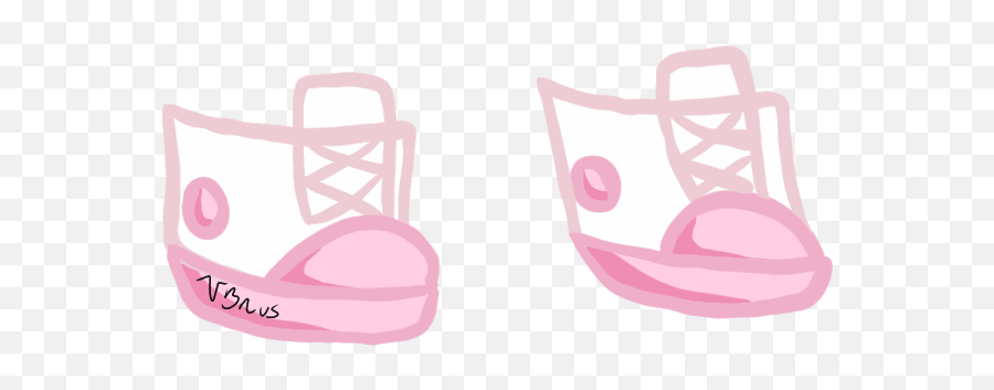 Sneakers Shoes Converse Sticker By Brb Binging Anime - Gacha Life Shoes Pink And White Emoji,Emoji Shoe Laces