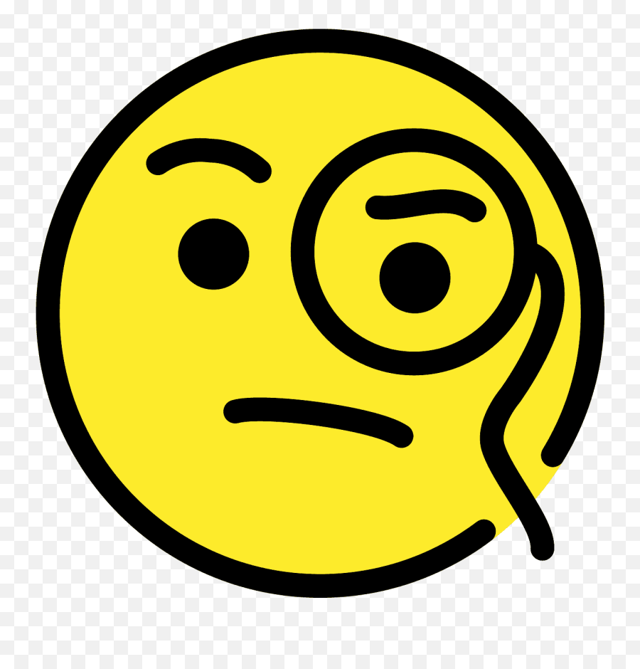 Face With Monocle - Emoji Meanings U2013 Typographyguru Happy,Emoji List