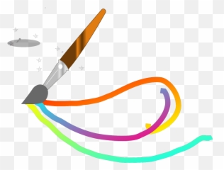 Magic Paintbrush Svg Vector Magic Paintbrush Clip Art - Svg Emoji,Magician Hat With Wand And Rainbow And Emojis