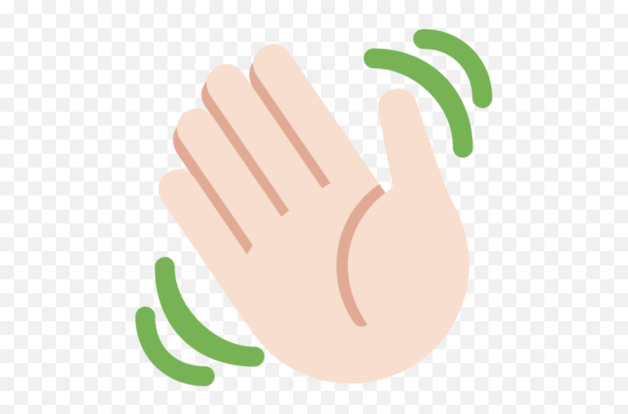 Hand Waving Light Skin Tone Emoji,Discord Shook Emojis