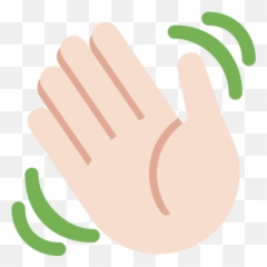 Hand Waving Light Skin Tone Emoji,Discord Shook Emojis