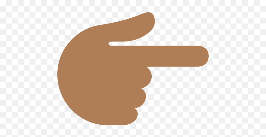 Hand With Index Finger Pointing To The Right Medium Emoji,Finger Point Png Emoji