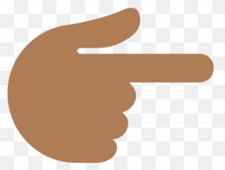 Hand With Index Finger Pointing To The Right Medium Emoji,Finger Point Png Emoji