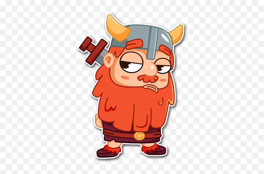 Telegram Sticker From Viking Pack Emoji,Barbarian Emoji