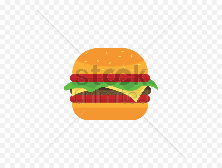 Vector Illustration Burger Png - Small Cheese Burger Clipart Emoji,Burger Emoji Png
