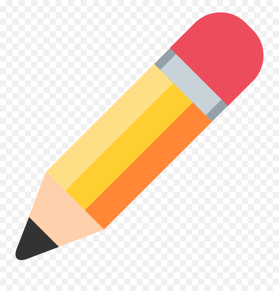 Pencil Emoji Clipart - Pencil Emoji Transparent Background,Pencil Emoji