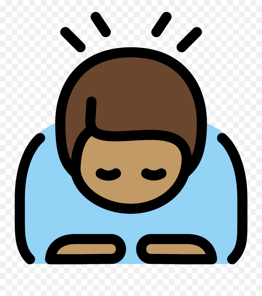 Man Bowing Emoji Clipart Free Download Transparent Png - Person Bowing Clipart Png,Man Emojis