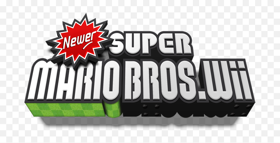 Download Newer Super Mario Bros - Newer Super Mario Bros Wii Logo Emoji,Emotion Plus Para Wii