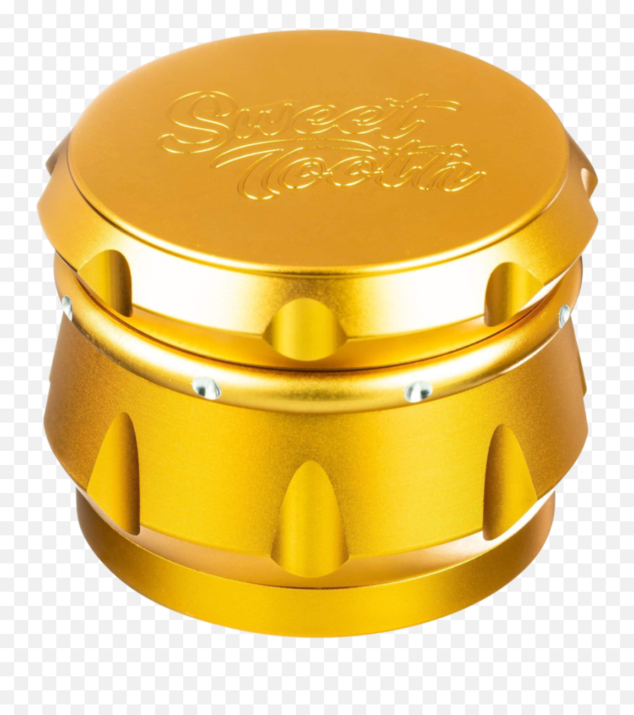 Sweet Tooth 4 - Piece Diamond Crest Aluminum Grinder Solid Emoji,Emoji With Gold Teeth