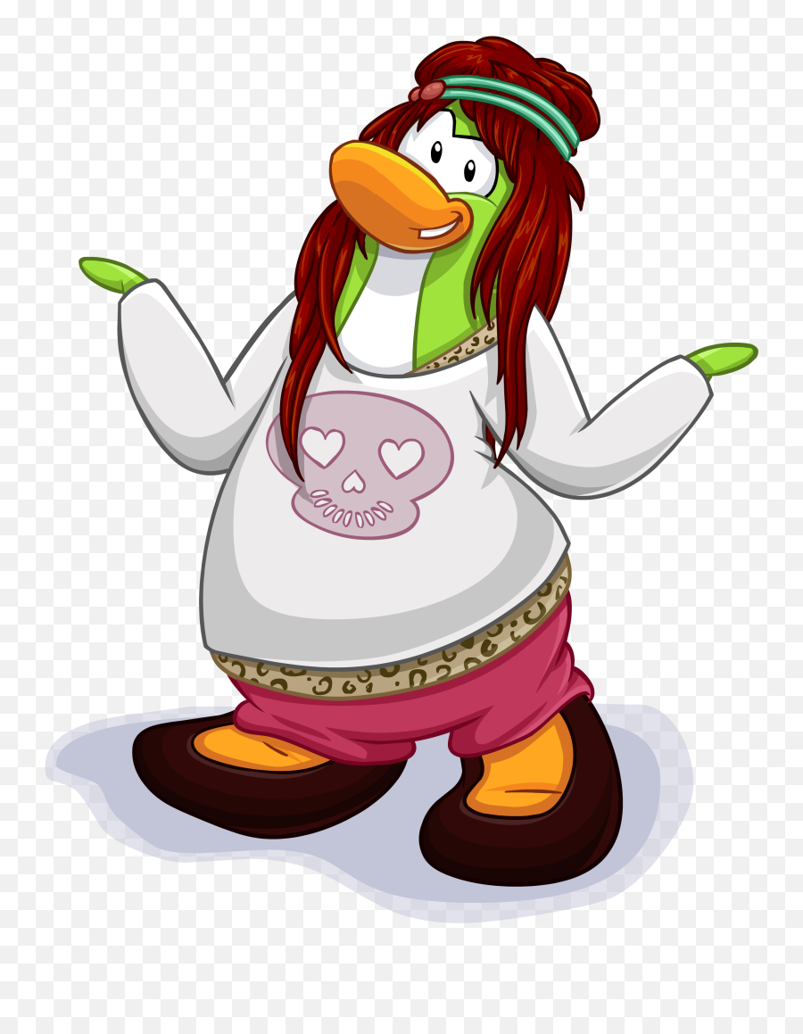 New Art Style - Club Penguin Girls Png Clipart Full Size Transparent Club Penguin Girl Png Emoji,Emoticon Club Penguin Puffle