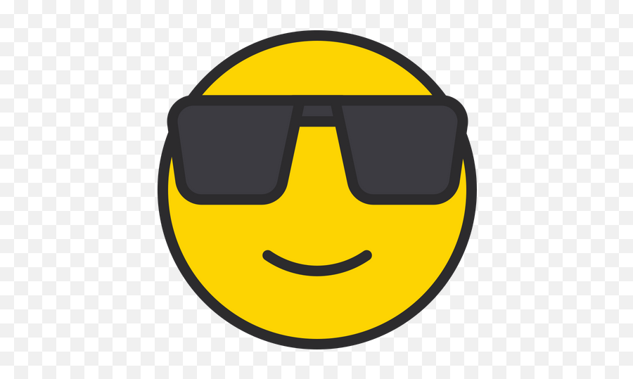Smiling Face With Sunglasses Emoji Icon - Icon Sun Glasses Emoji,Sunglasses Emoji Png