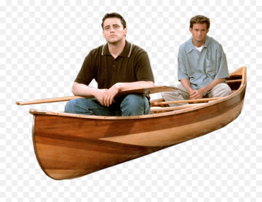 Boat Friends Canoe Sticker - Friends Joey And Chandler Boat Emoji,Canoe Emoji