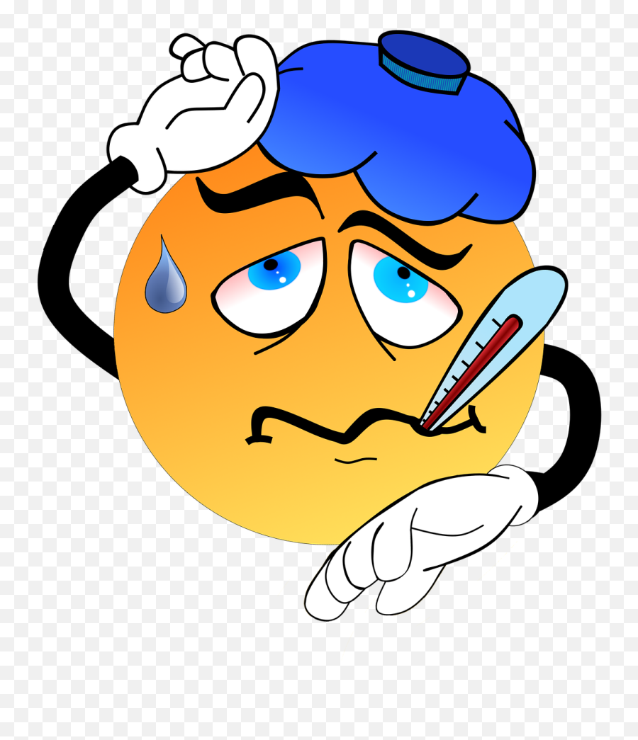 Download Catch A Cold Ill Fever Cold - Symptoms Clipart Emoji,Cold Emoticon